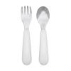 imageOXO Tot OnTheGo Fork and Spoon Set  DuskPink