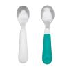 imageOXO Tot OnTheGo Fork and Spoon Set  DuskTeal