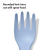 imageOXO Tot Plastic Fork and Spoon Set  Opal and DuskOpalDusk