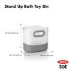 imageOXO Tot Stand Up Bath Toy Storage  Gray1 Count Pack of 2