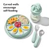 imageOXO Tot Stick and Stay Suction Divided Plate  BlossomOpal