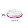 imageOXO Tot Stick and Stay Suction Divided Plate  BlossomPink