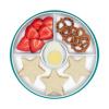 imageOXO Tot Stick and Stay Suction Divided Plate  BlossomTeal