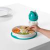 imageOXO Tot Stick and Stay Suction Divided Plate  BlossomTeal
