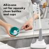 imageOXO Tot Water Bottle and Straw Cup Cleaning Set Brush Set  GrayBrush Set