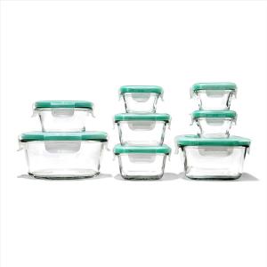 imageOXO Good Grips 16 Piece Glass Smart Seal Airtight Everyday Container Set