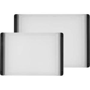 imageOXO Good Grips 2Piece Plastic Cutting Board Set Pack of 1ClearMulti