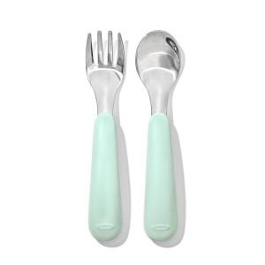 imageOXO Tot Fork and Spoon Set  DuskOpal