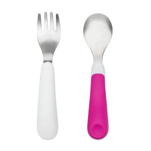 imageOXO Tot Fork and Spoon Set  DuskPink