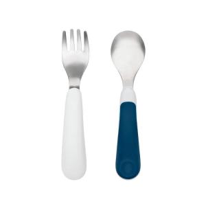 imageOXO Tot Fork and Spoon Set  DuskTot Navy