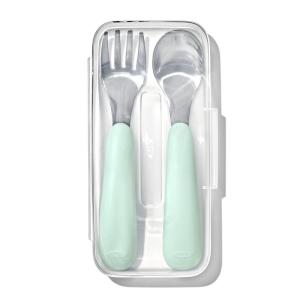 imageOXO Tot OnTheGo Fork and Spoon Set  DuskOpal