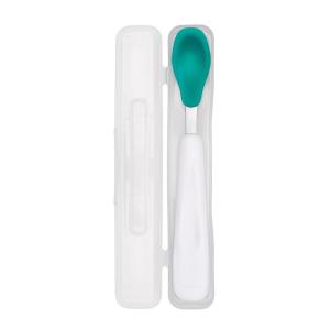 imageOXO Tot OntheGo Feeding Spoon with Travel Case  PinkTeal