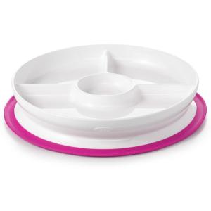 imageOXO Tot Stick and Stay Suction Divided Plate  BlossomPink