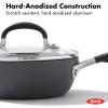 imageOXO Good Grips 1QT and 2QT Saucepan Pot Set with Lids 3Layered German Engineered Nonstick Coating Stainless Steel Handles with Nonslip Silicone Black1QT and 2QT Saucepan Set