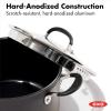 imageOXO Good Grips 1QT and 2QT Saucepan Pot Set with Lids 3Layered German Engineered Nonstick Coating Stainless Steel Handles with Nonslip Silicone Black6QT Stockpot with Lid