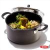 imageOXO Good Grips 1QT and 2QT Saucepan Pot Set with Lids 3Layered German Engineered Nonstick Coating Stainless Steel Handles with Nonslip Silicone Black6QT Stockpot with Lid