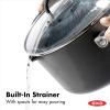 imageOXO Good Grips 1QT and 2QT Saucepan Pot Set with Lids 3Layered German Engineered Nonstick Coating Stainless Steel Handles with Nonslip Silicone Black6QT Stockpot with Lid