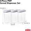 imageOXO Good Grips 3Piece POP Cereal Dispenser Set3 Count Pack of 1