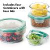 imageOXO Good Grips 8 Piece Smart Seal Airtight Glass Round Container Set