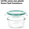 imageOXO Good Grips 8 Piece Smart Seal Airtight Glass Round Container Set