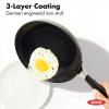 imageOXO Good Grips 8quot 10quot and 12quot Frying Pan Skillet Set 3Layered German Engineered Nonstick Coating Stainless Steel Handle with Nonslip Silicone Black8 10 and 12 3 Piece Frying Pan Skillet Set