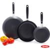 imageOXO Good Grips 8quot 10quot and 12quot Frying Pan Skillet Set 3Layered German Engineered Nonstick Coating Stainless Steel Handle with Nonslip Silicone Black8 10 and 12 3 Piece Frying Pan Skillet Set
