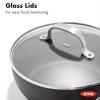 imageOXO Good Grips Pro 1QT and 2QT Saucepan Pot Set with Lids 3Layered German Engineered Nonstick Coating Stainless Steel Handles BlackBlack