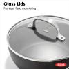imageOXO Good Grips Pro 1QT and 2QT Saucepan Pot Set with Lids 3Layered German Engineered Nonstick Coating Stainless Steel Handles BlackBlack