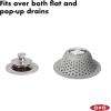 imageOXO Good Grips Silicone Shower ampamp Tub Drain Protector Hair Drain CatcherShower and Tub Drain Protector