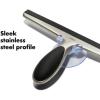 imageOXO Good Grips Stainless Steel Squeegee  AllPurpose for Bathroom Glass Shower Doors Mirrors Tiles Countertops and Car Windows  Streak FreeSqueegee