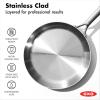 imageOXO Mira TriPly Stainless Steel 12quot Frying Pan Skillet Induction Multi Clad Dishwasher and Metal Utensil Safe12 Frying Pan Skillet