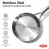 imageOXO Mira TriPly Stainless Steel 12quot Frying Pan Skillet Induction Multi Clad Dishwasher and Metal Utensil Safe8 Frying Pan Skillet