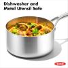 imageOXO Mira TriPly Stainless Steel 5QT Stock Pot with Lid Induction Multi Clad Dishwasher and Metal Utensil Safe15QT and 3QT Saucepan Set with Lids