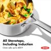 imageOXO Mira TriPly Stainless Steel 5QT Stock Pot with Lid Induction Multi Clad Dishwasher and Metal Utensil Safe15QT and 3QT Saucepan Set with Lids