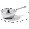 imageOXO Mira TriPly Stainless Steel 5QT Stock Pot with Lid Induction Multi Clad Dishwasher and Metal Utensil Safe357QT Chefs Pan with Lid