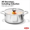 imageOXO Mira TriPly Stainless Steel 5QT Stock Pot with Lid Induction Multi Clad Dishwasher and Metal Utensil Safe5QT Stock Pot with Lid