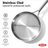 imageOXO Mira TriPly Stainless Steel Cookware 8quot and 10quot Frying Pan Skillet Set Ceramic Nonstick Interior Induction Multi Clad PFASFree Metal and Utensil Safe Dishwasher and Oven Safe10 Piece Cookware Pots and Pans Set
