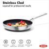 imageOXO Mira TriPly Stainless Steel Cookware 8quot and 10quot Frying Pan Skillet Set Ceramic Nonstick Interior Induction Multi Clad PFASFree Metal and Utensil Safe Dishwasher and Oven Safe8 and 10 Nonstick Ceramic Frying Pan Set