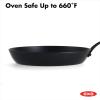 imageOXO Obsidian PreSeasoned Carbon Steel 8quot Frying Pan Skillet with Removable Silicone Handle Holder Induction Oven Safe 18 Liters Black10 Frying Pan Skillet