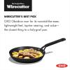 imageOXO Obsidian PreSeasoned Carbon Steel 8quot Frying Pan Skillet with Removable Silicone Handle Holder Induction Oven Safe 18 Liters Black10 Frying Pan Skillet