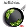 imageOXO Professional 5 Piece Cookware Pot ampamp Pans Set PFOA Free HardAnodized Ceramic Nonstick Coating Induction Compatible Dishwasher ampamp Oven Safe to 600F Stainless Steel Handles Glass Lids Black
