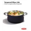 imageOXO Professional 5QT Stock Pot with Lid Hard Anodized Ceramic Nonstick Cookware PFASFree Stainless Steel Handles Induction Suitable Diamond Reinforced Coating Dishwasher and Oven Safe BlackBlack
