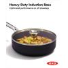 imageOXO Professional 5QT Stock Pot with Lid Hard Anodized Ceramic Nonstick Cookware PFASFree Stainless Steel Handles Induction Suitable Diamond Reinforced Coating Dishwasher and Oven Safe BlackBlack