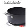 imageOXO Professional 5QT Stock Pot with Lid Hard Anodized Ceramic Nonstick Cookware PFASFree Stainless Steel Handles Induction Suitable Diamond Reinforced Coating Dishwasher and Oven Safe BlackBlack