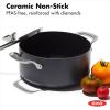 imageOXO Professional 5QT Stock Pot with Lid Hard Anodized Ceramic Nonstick Cookware PFASFree Stainless Steel Handles Induction Suitable Diamond Reinforced Coating Dishwasher and Oven Safe BlackBlack