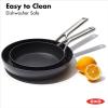imageOXO Professional 8quot and 10quot Frying Pan Skillet Set Hard Anodized Ceramic Nonstick Cookware PFASFree Stainless Steel Induction Suitable Diamond Reinforced Coating Dishwasher and Oven Safe Black