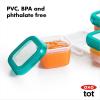 imageOXO Tot Baby Blocks Freezer Storage Containers Teal 4 OzTeal