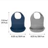 imageOXO Tot RollUp Bib  2 Pack  Drizzle and OpalNavyGray