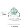 imageOXO Tot Transitions Soft Spout Sippy Cup with Removable Handles  6 oz  BlossomOpal