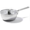 imageOXO Mira TriPly Stainless Steel 5QT Stock Pot with Lid Induction Multi Clad Dishwasher and Metal Utensil Safe357QT Chefs Pan with Lid